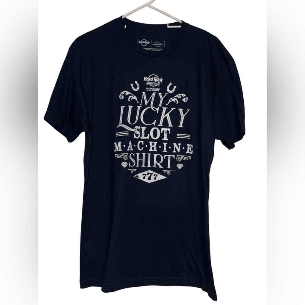 🎰 New! Hard Rock Lucky 777 Machine Winner Tshirt